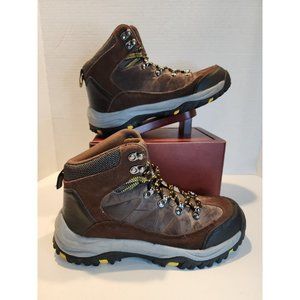 Men's SZ 8 MERONA ANKLE HIGH HICKING BOOTS CUSHION SOLE HEEL AREA LACE UP